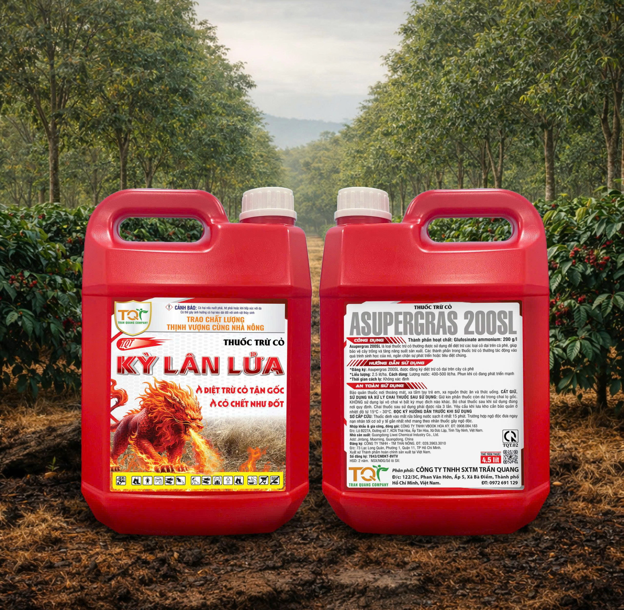 Asupergras 200SL - Kỳ Lân Lửa (Nước Đỏ) - 4,5 lít