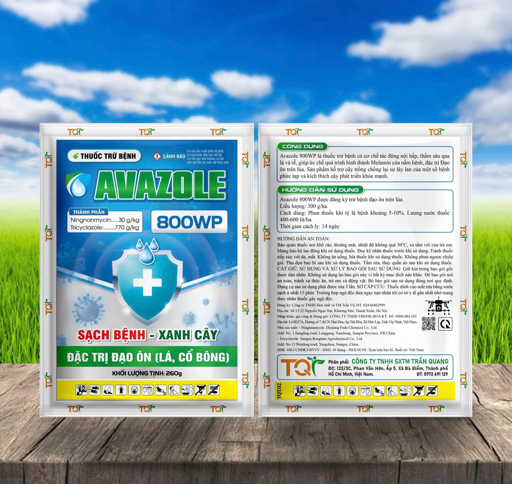 Thuốc trừ bệnh Avazole 800WP - 260gr