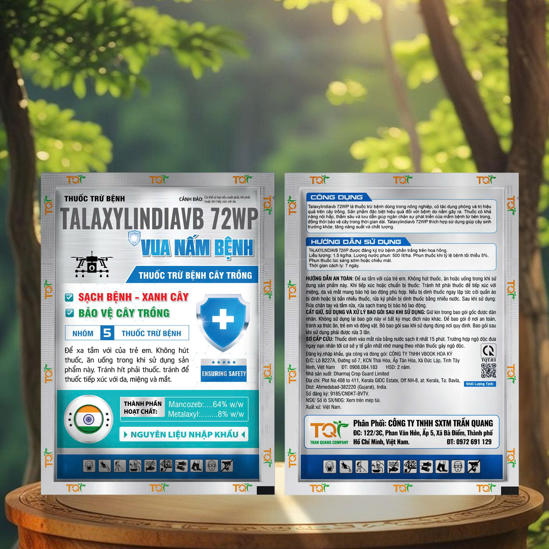 Thuốc trừ bệnh Talaxylindiavb 72WP (X) - 1kg 