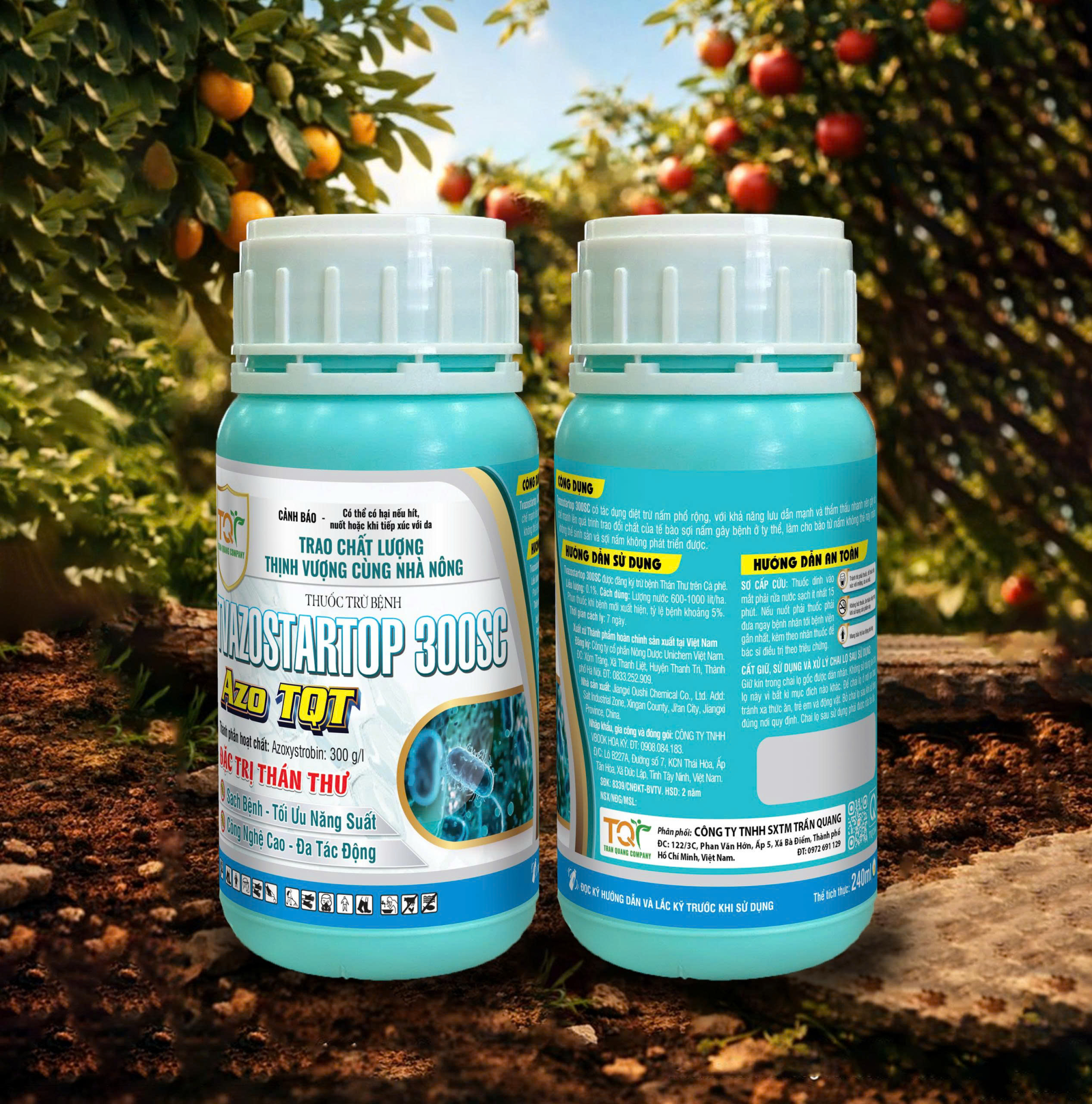 Thuốc trừ bệnh Tvazostartop 300SC - Hiệu Azo USA - 240ml