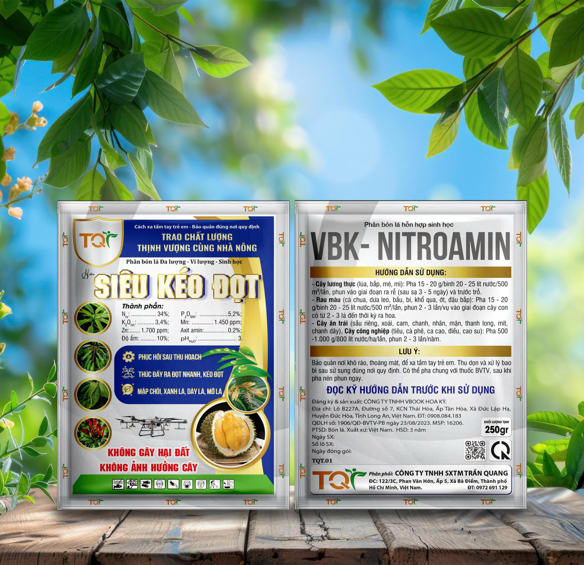 Phân bón VBK-Nitroamin (SIÊU KÉO ĐỌT) - 250gr