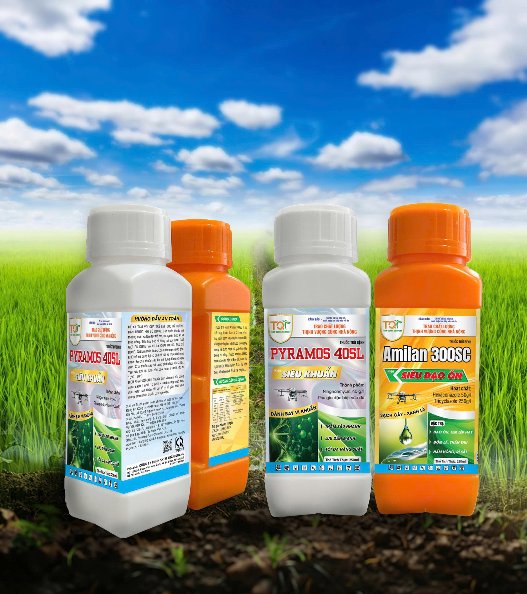 Cặp đôi Amilan 300SC + Pyramos 40SL (250ml)
