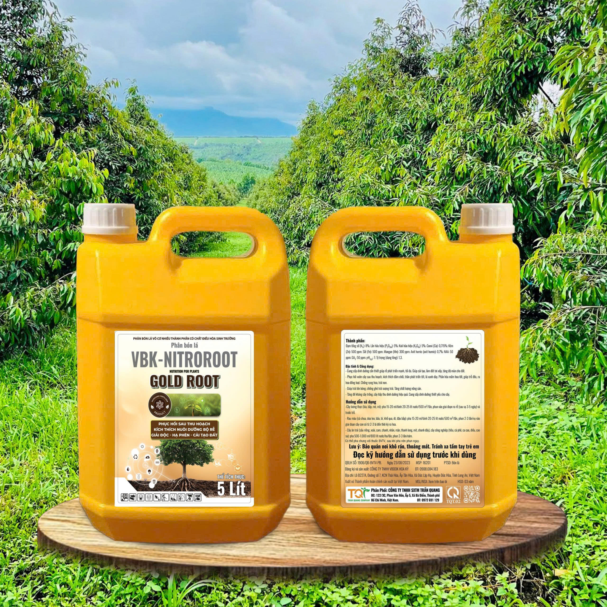 Phân bón VBK-NitroRoot (GOLD ROOT) - 5 lít